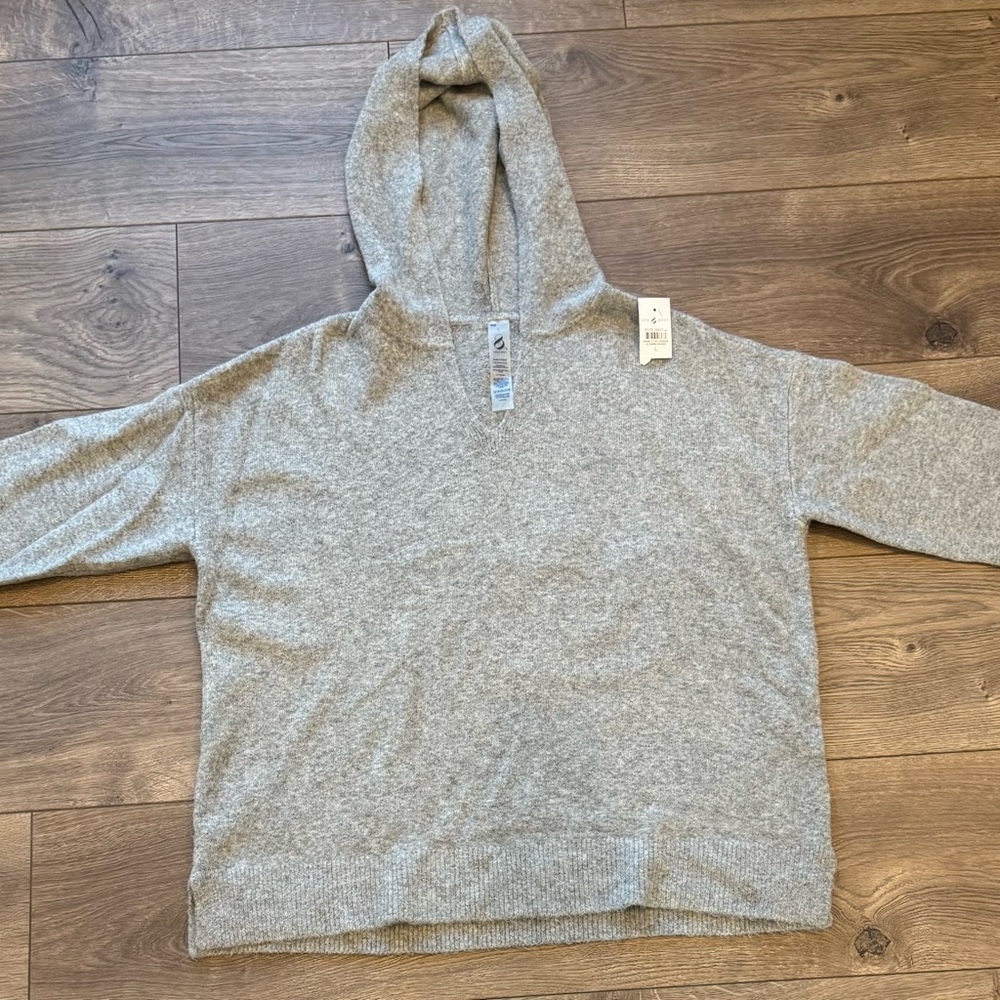 Lou & Grey - Hooded V-neck Sweater